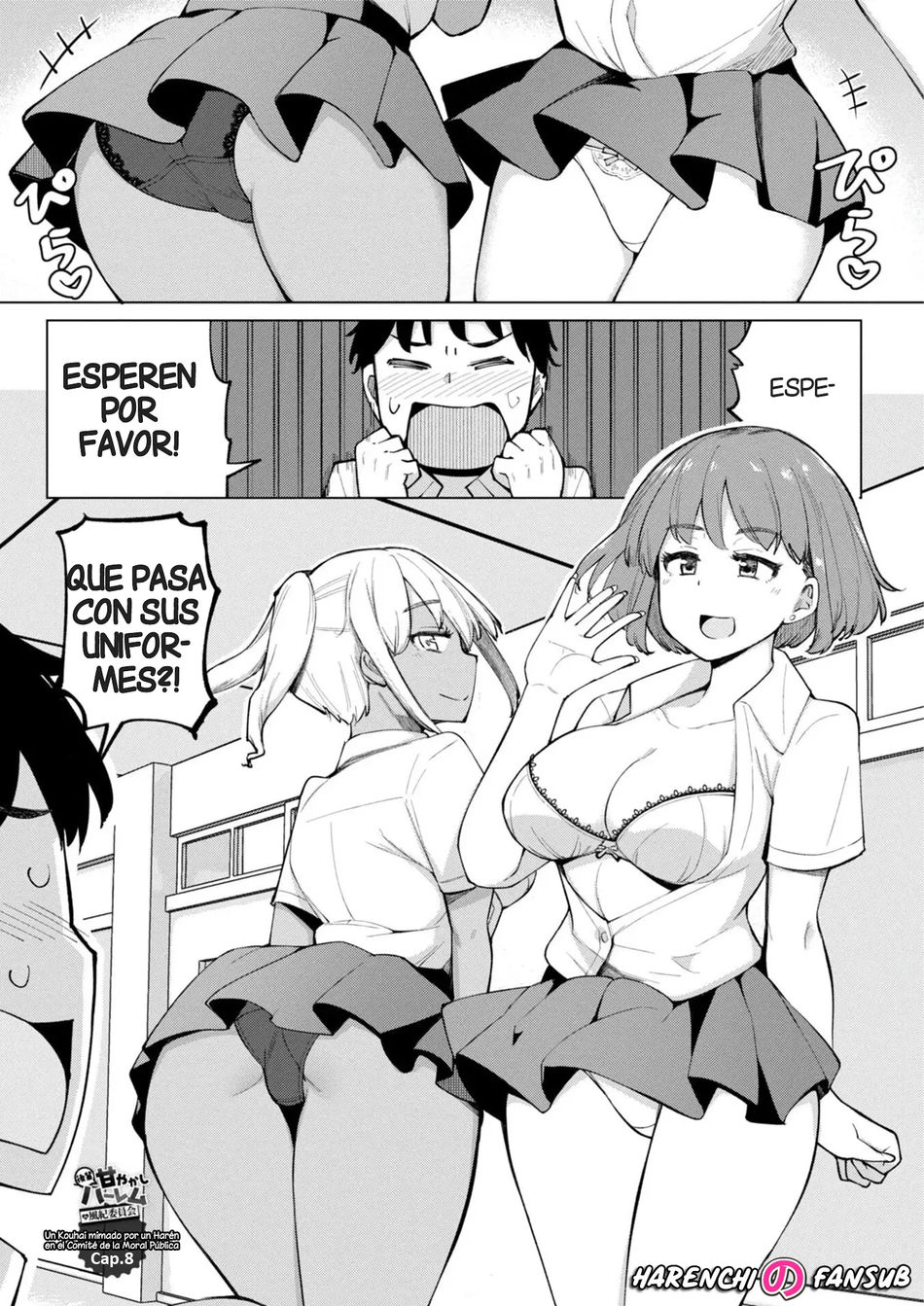 Un Kouhai mimado por un Haren en el Comite de la Moral Publica
